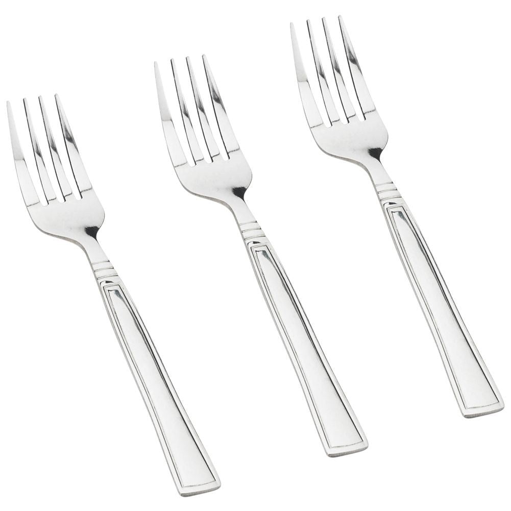 Dessert forks in stainless steel - set of 3 for parties and everyday use