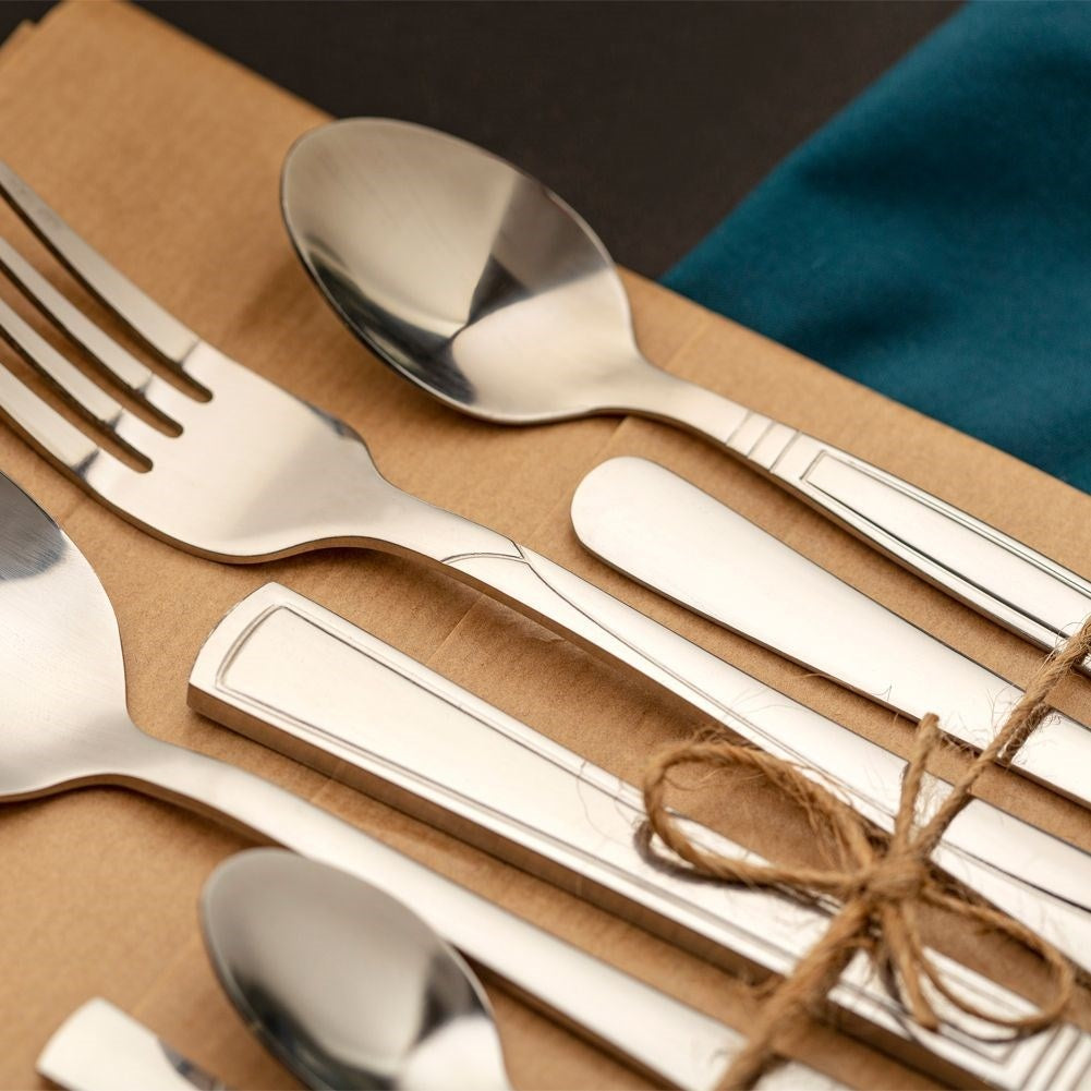 Dessert forks in stainless steel - set of 3 for parties and everyday use