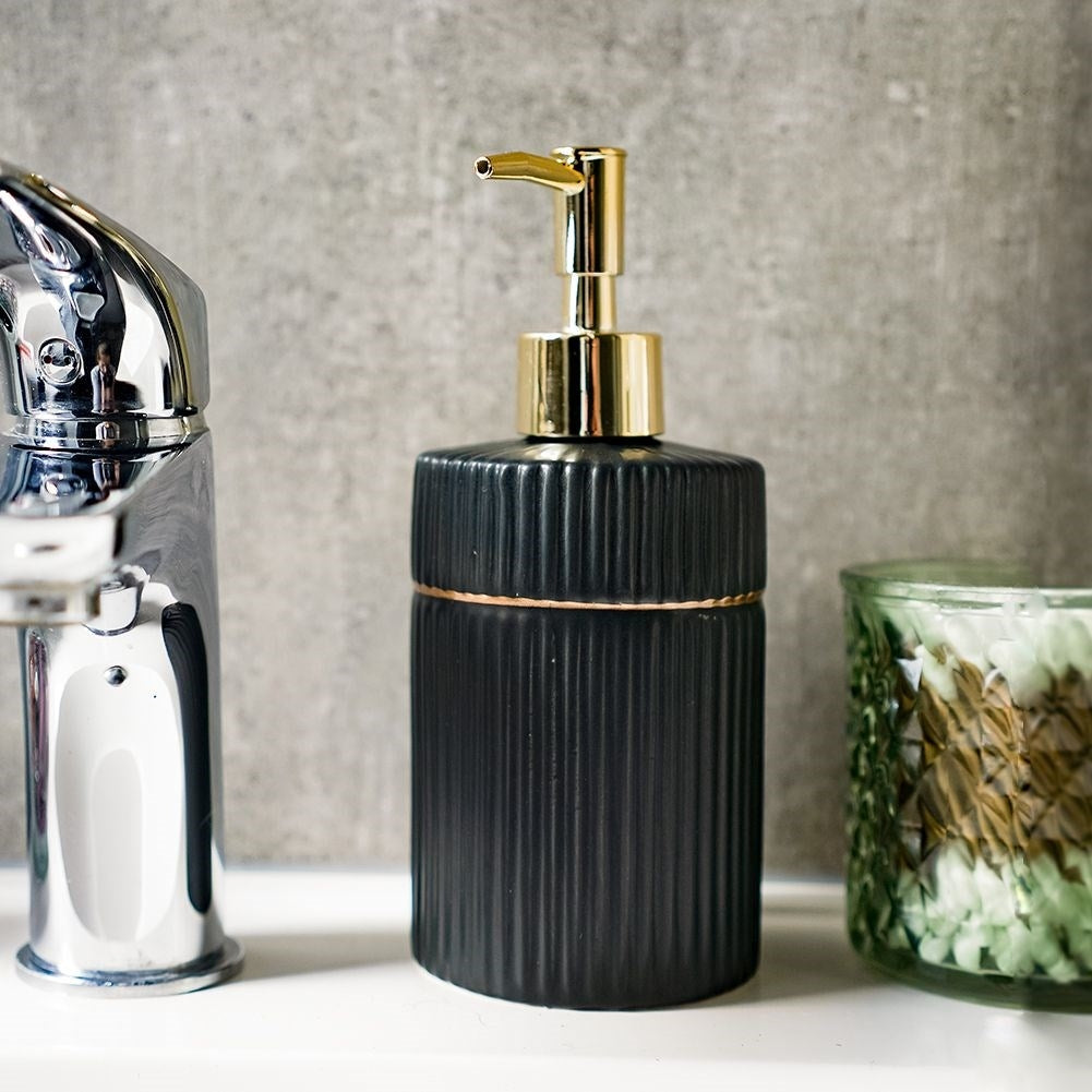 Detergent and soap dispenser for kitchen and bathroom, stylish design
