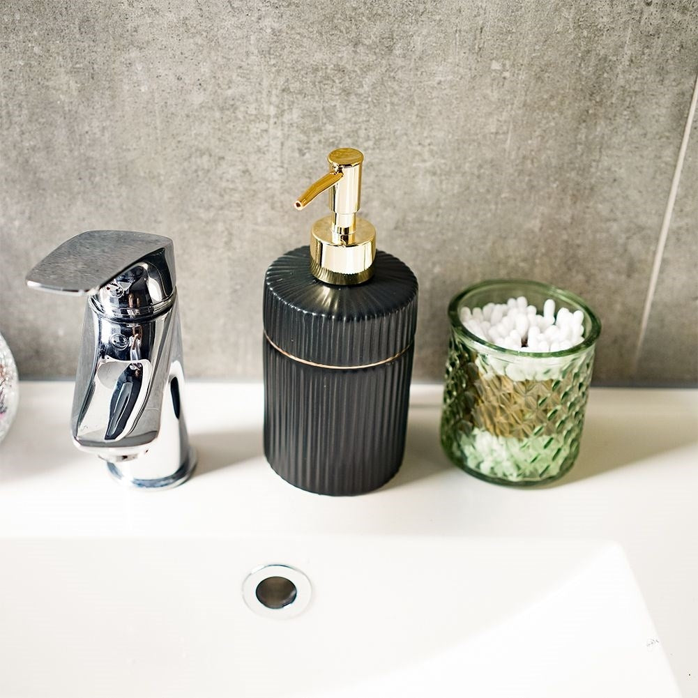Detergent and soap dispenser for kitchen and bathroom, stylish design