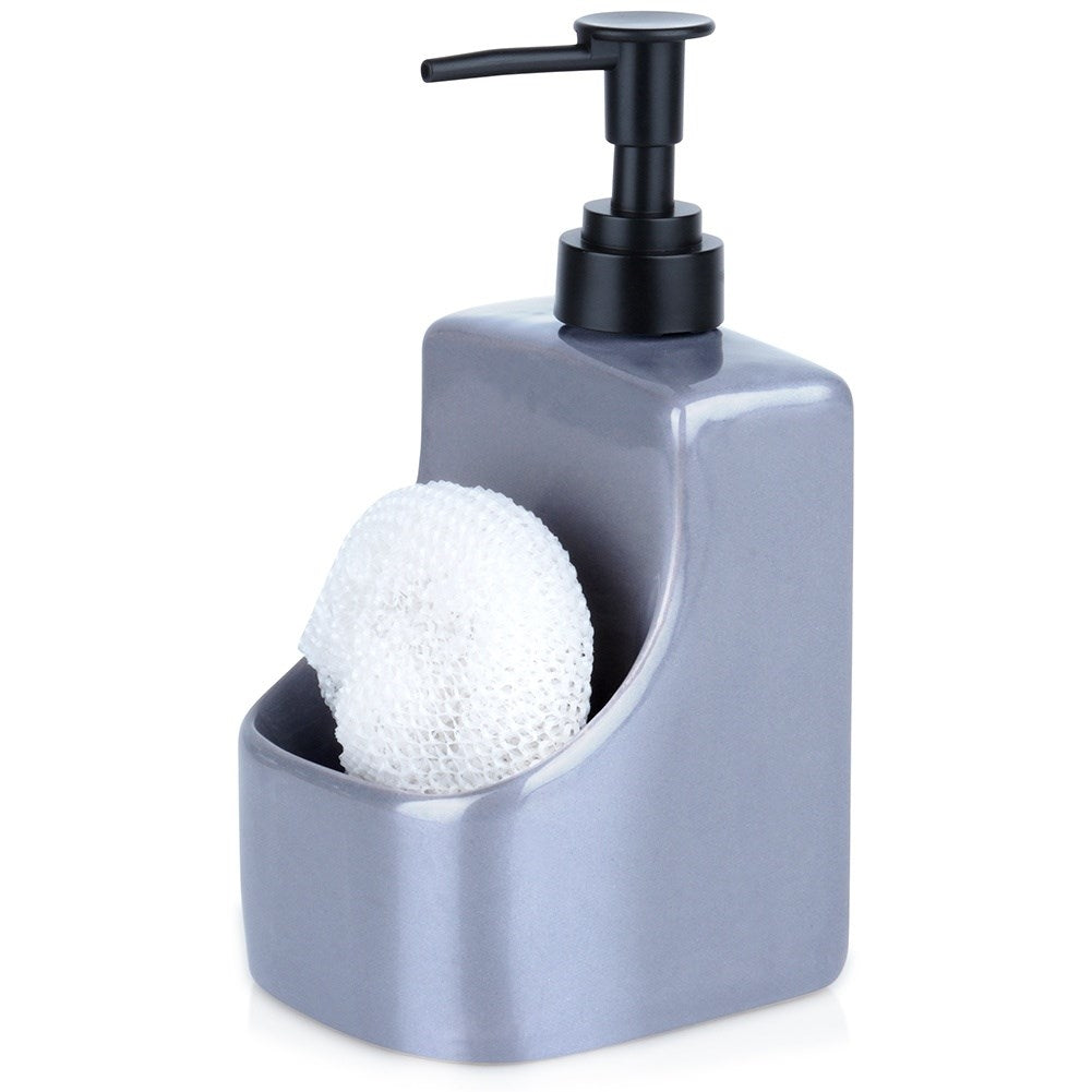 Detergent dispenser 400 ml with sponge holder and sponge