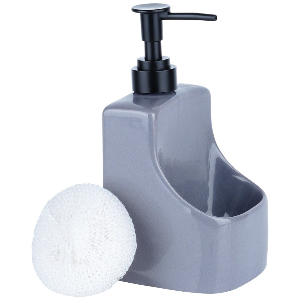 Detergent dispenser 400 ml with sponge holder and sponge