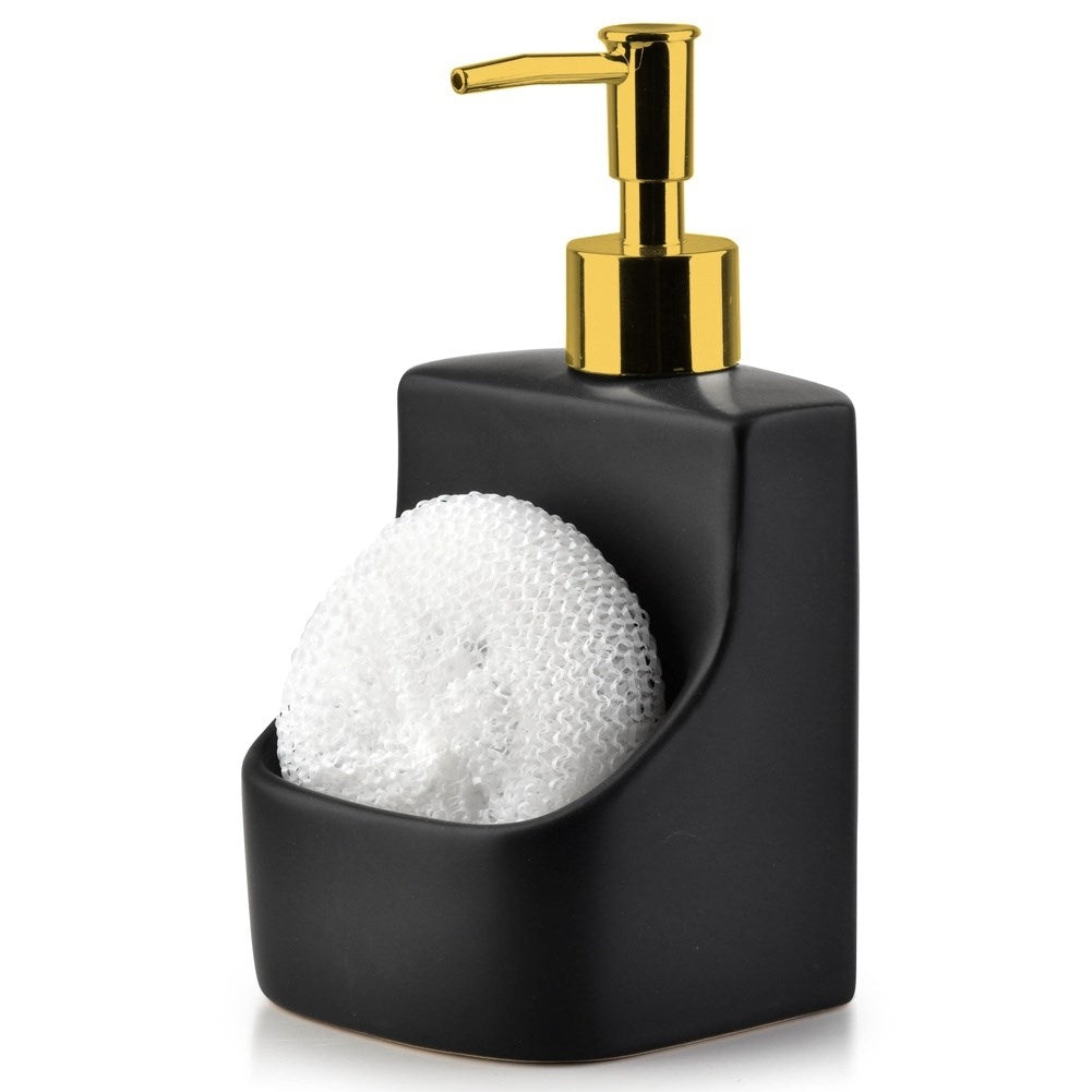 Detergent dispenser 400 ml with sponge holder and sponge set