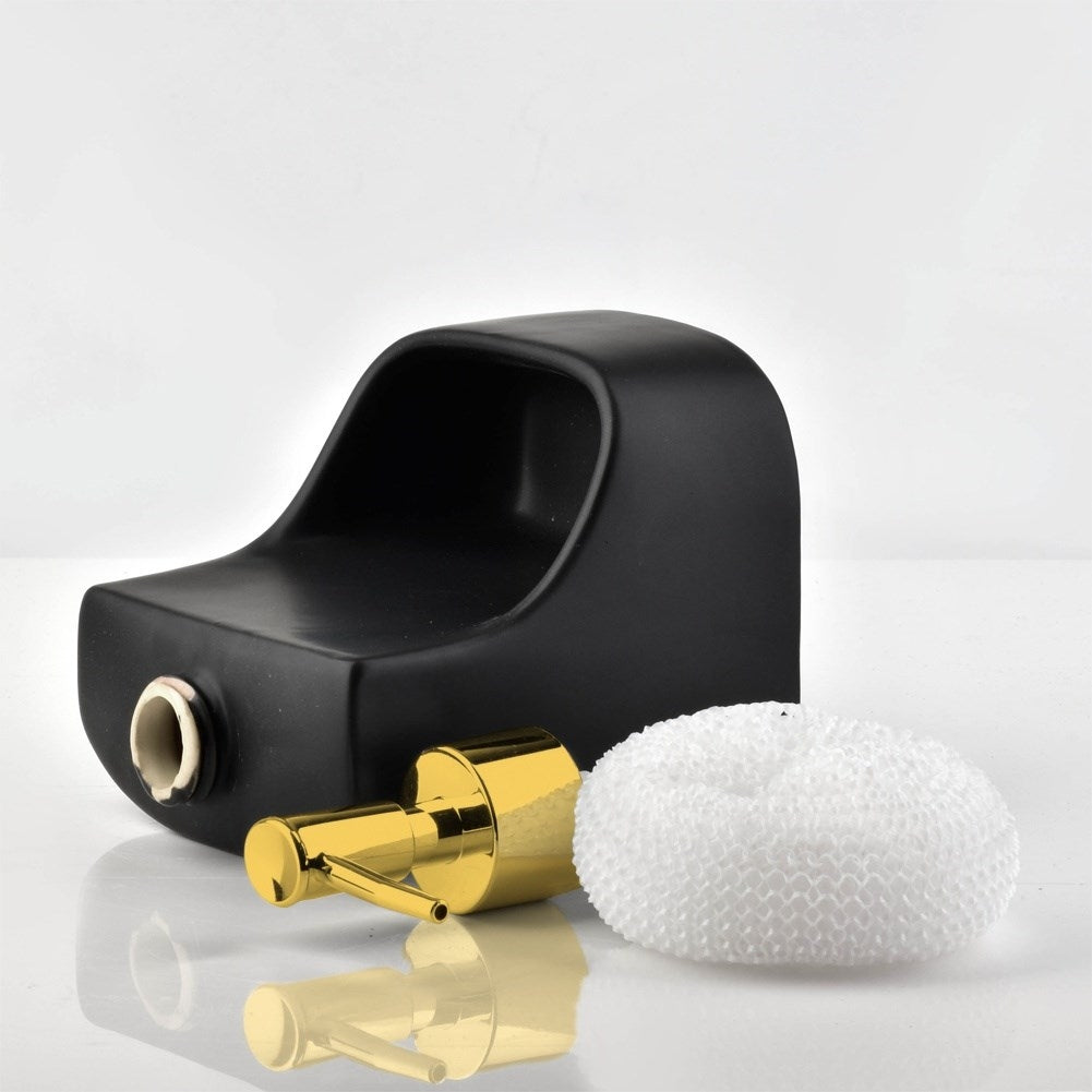 Detergent dispenser 400 ml with sponge holder and sponge set