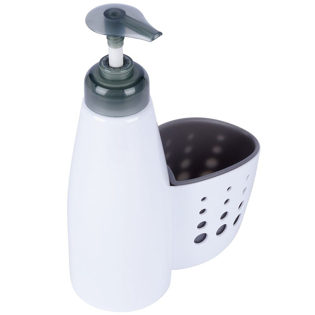 Detergent dispenser with pocket for cloth - practical solution