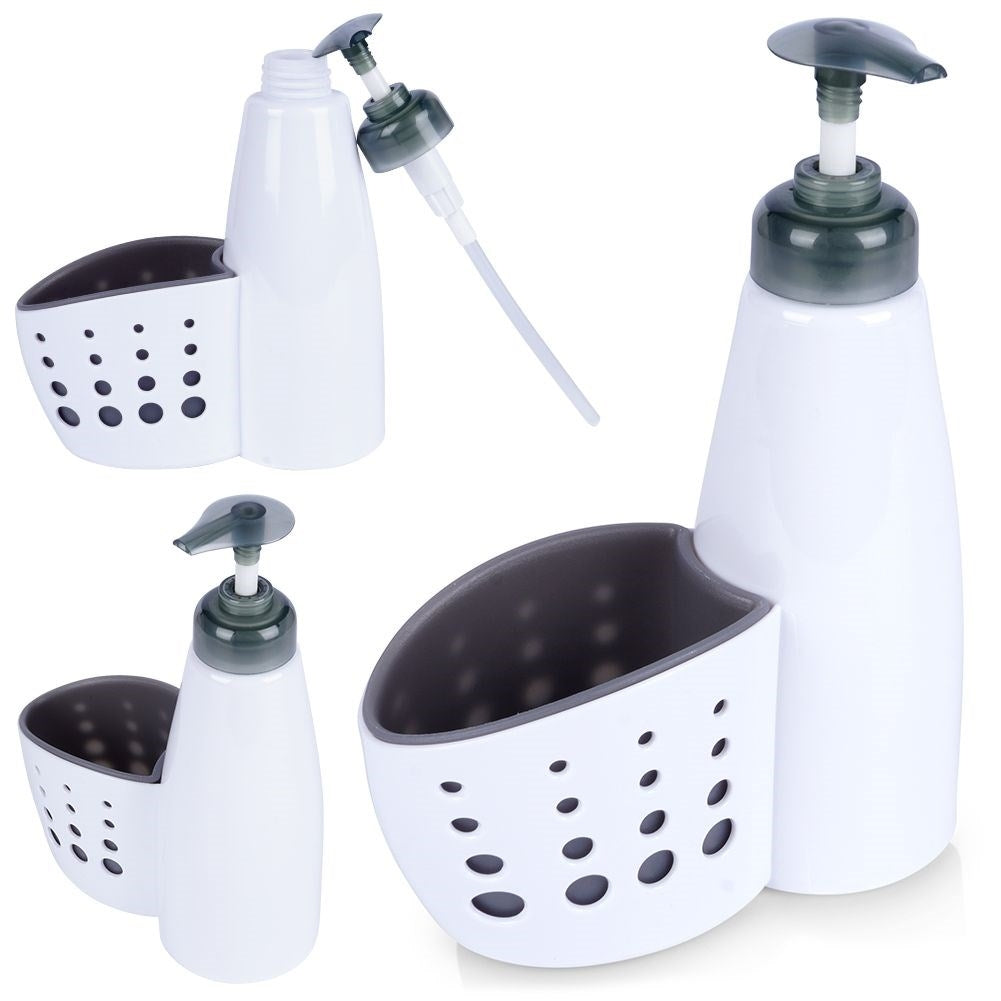 Detergent dispenser with pocket for cloth - practical solution
