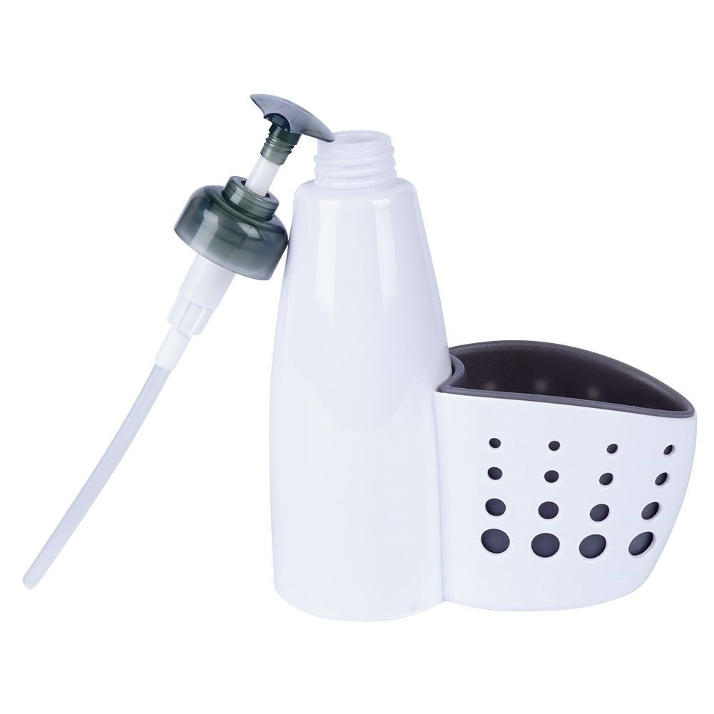 Detergent dispenser with pocket for cloth - practical solution