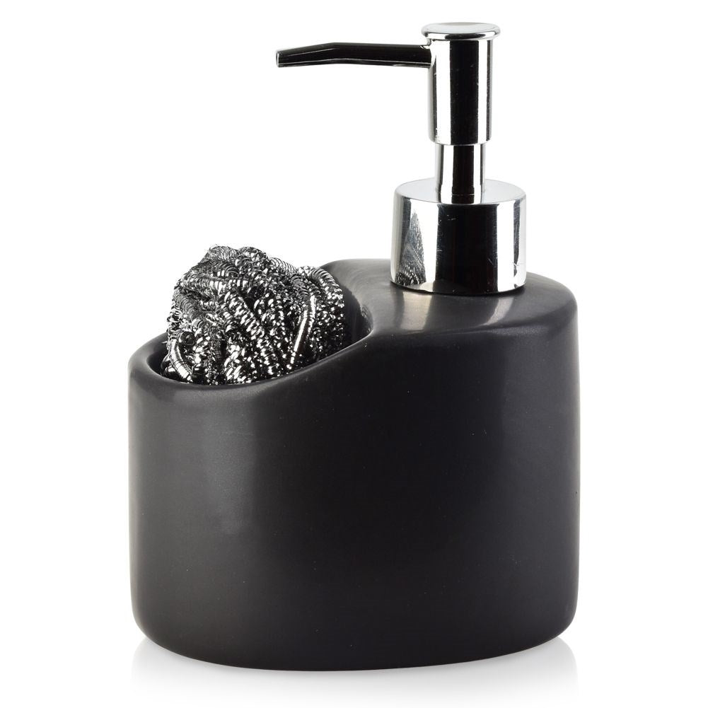 Detergent pump with sponge and storage space