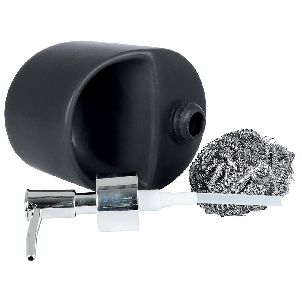 Detergent pump with sponge and storage space