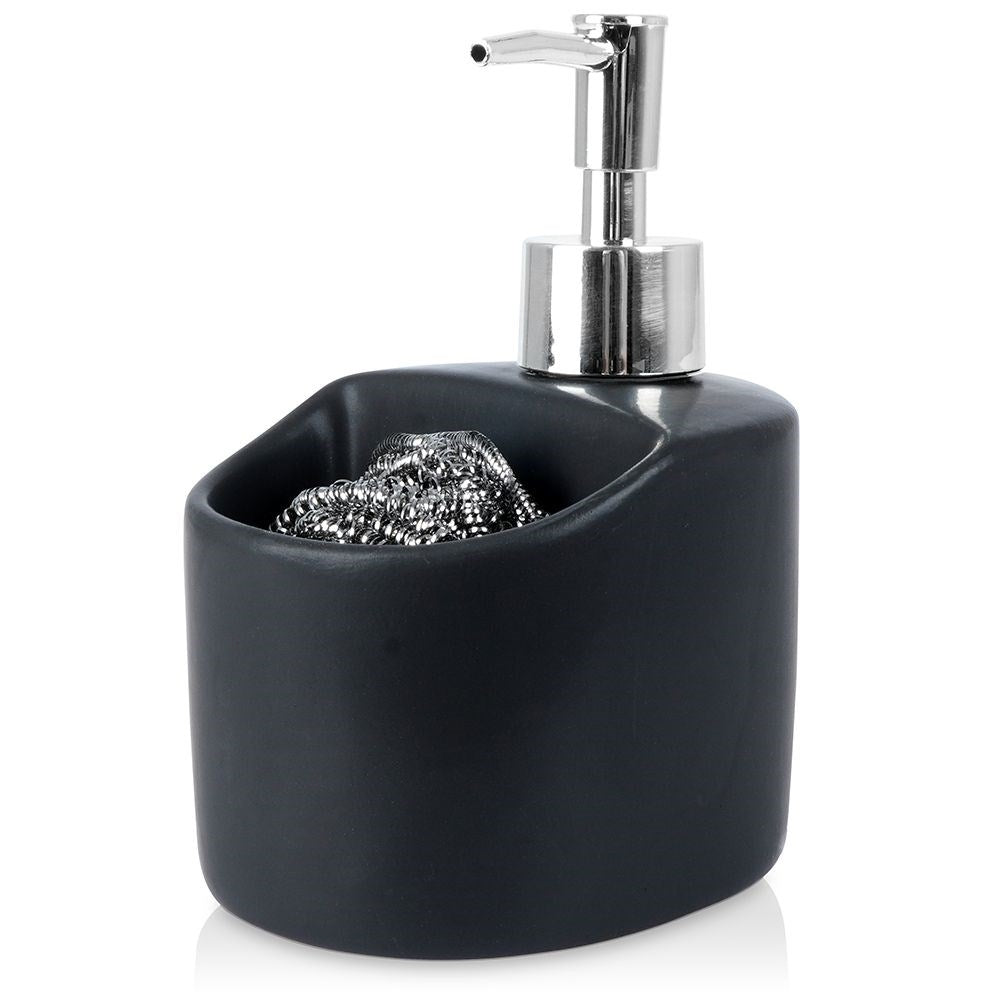 Detergent pump with sponge and storage space
