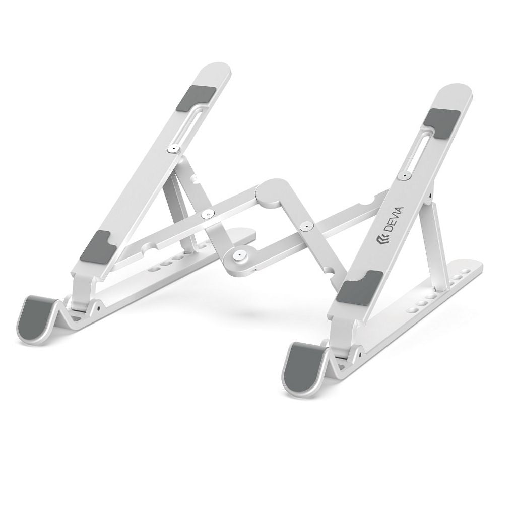 Devia Adjustable Folding Stand for Laptop/Tablet - White
