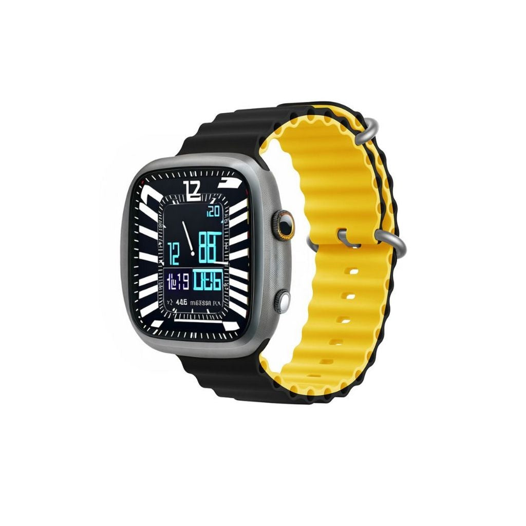 Devia Apple Watch 38/40/41/42mm Deluxe Sport6 Watch Strap - Black/Yellow