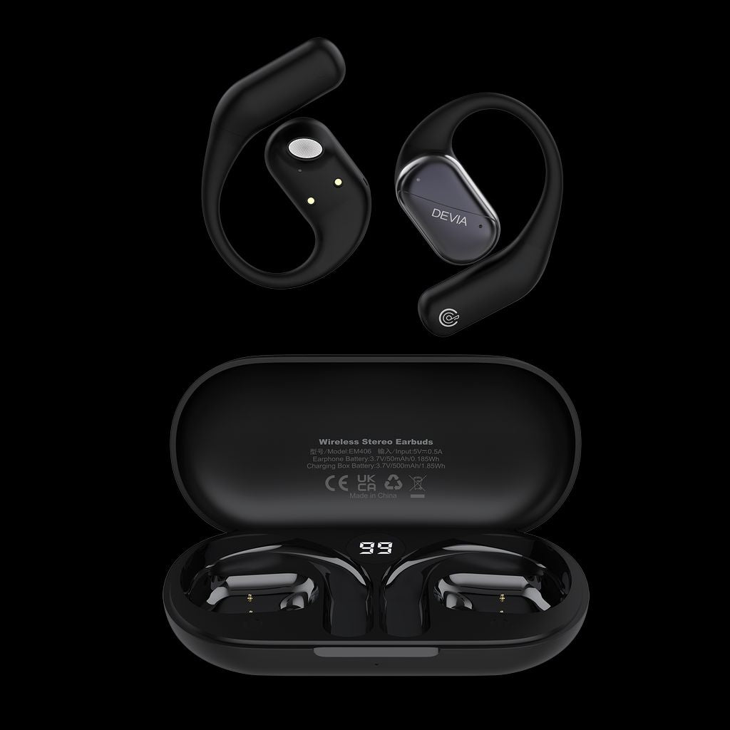 Devia OWS Lite1 Open Wireless Earphone - Black