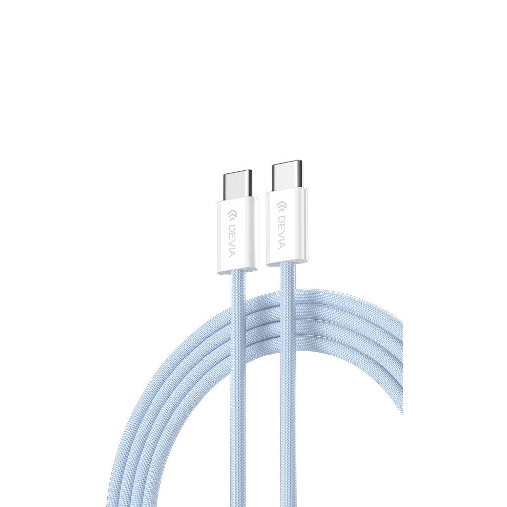 Devia USB-C to USB-C Cable PD 60W 3A, 1m - Blue