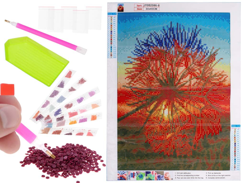 Diamond embroidery mosaic set 5D dandelion