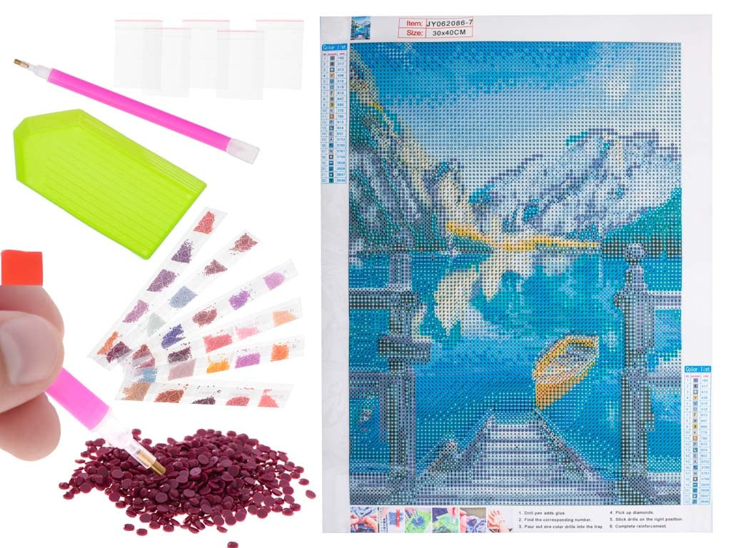 Diamond embroidery mosaic set 5D lake