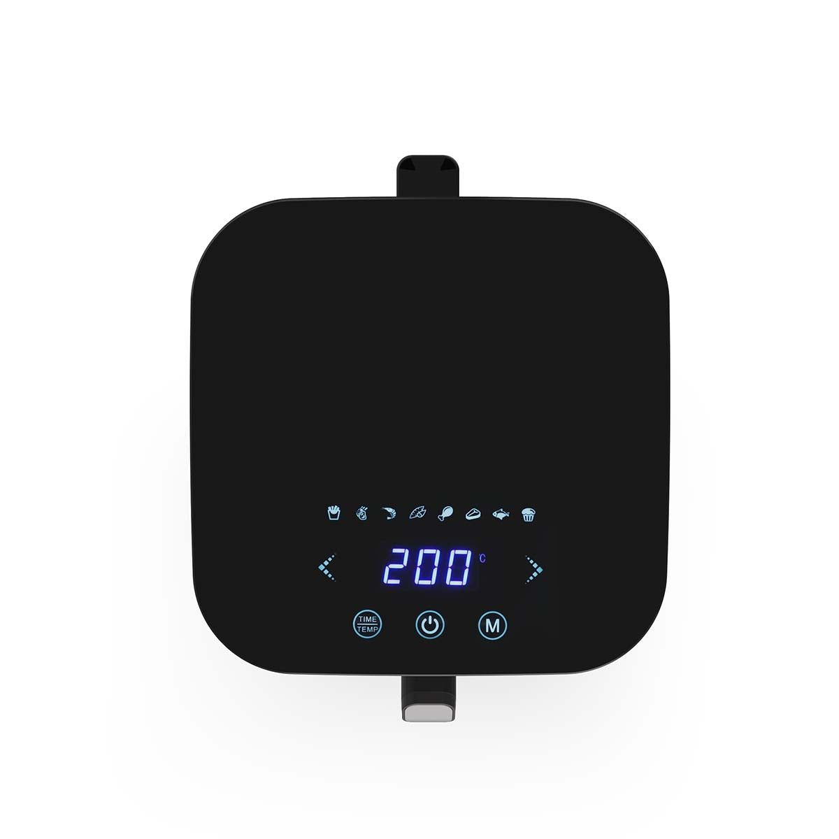 Digital Air Fryer XL, 5L, 60-Min Timer, 8 Presets, Black