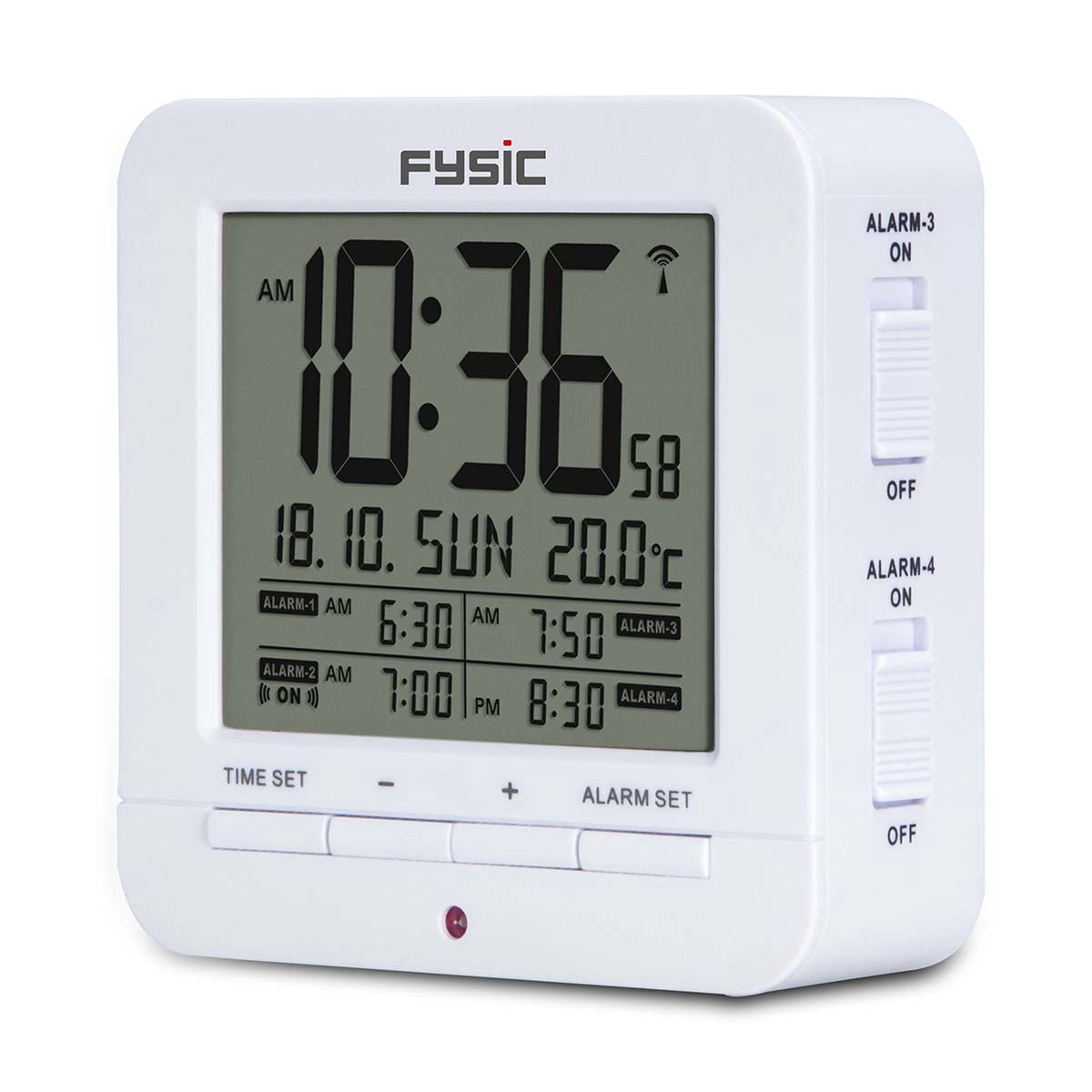 Digital Alarm Clock with Temperature Display, DCF Signal