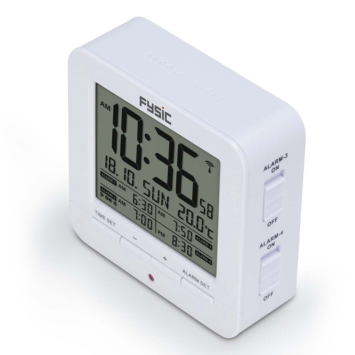 Digital Alarm Clock with Temperature Display, DCF Signal