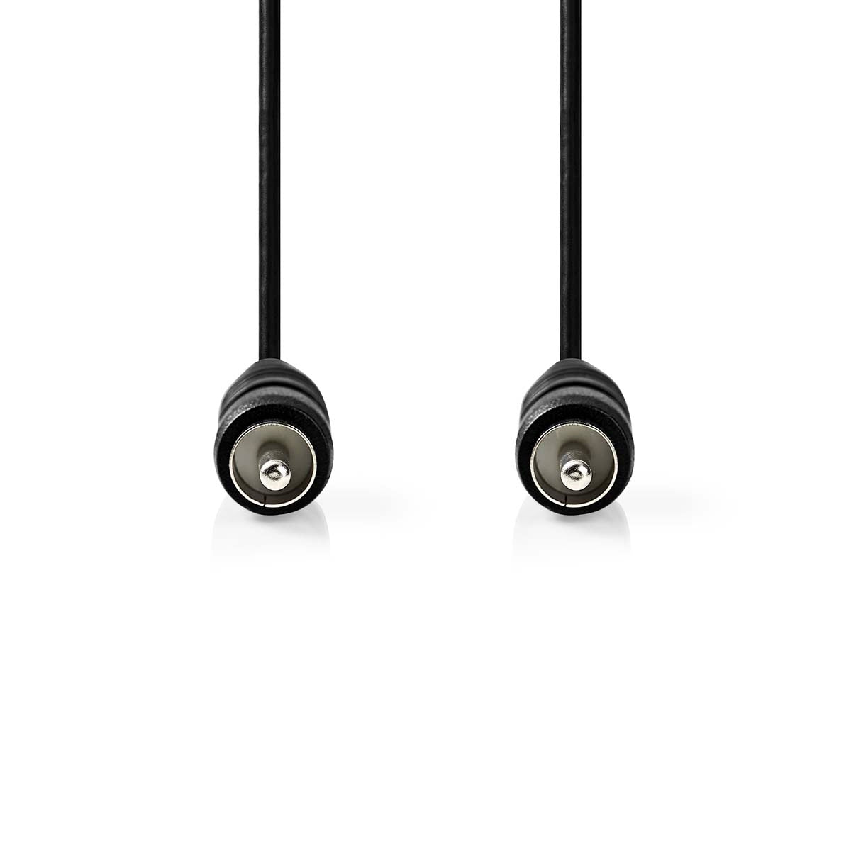 Digital Audio Cable | RCA Male | RCA Male | Nickel Plated | 1.00 m | Round | PVC | Black | Envelope