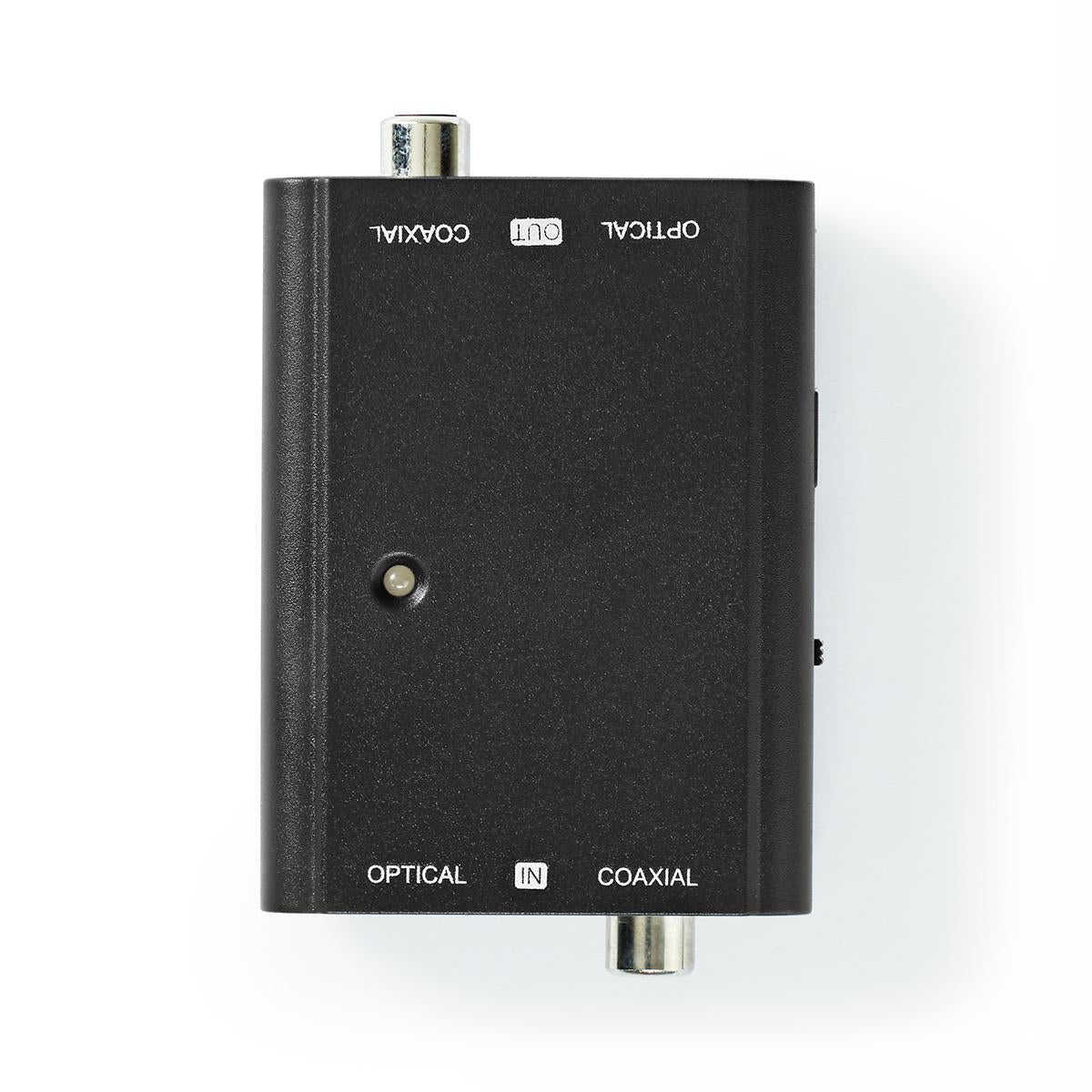 Digital Audio Converter | Two-way | Connection input: 1x S/PDIF (RCA) Female / 1x TosLink Female | Connection output: 1x S/PDIF (RCA) Female / 1x TosLink Female | ARC | Instruction book | Black