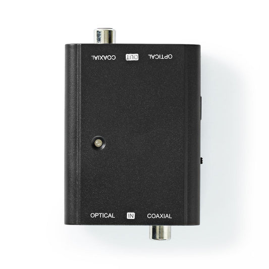 Digital Audio Converter | Two-way | Connection input: 1x S/PDIF (RCA) Female / 1x TosLink Female | Connection output: 1x S/PDIF (RCA) Female / 1x TosLink Female | ARC | Instruction book | Black