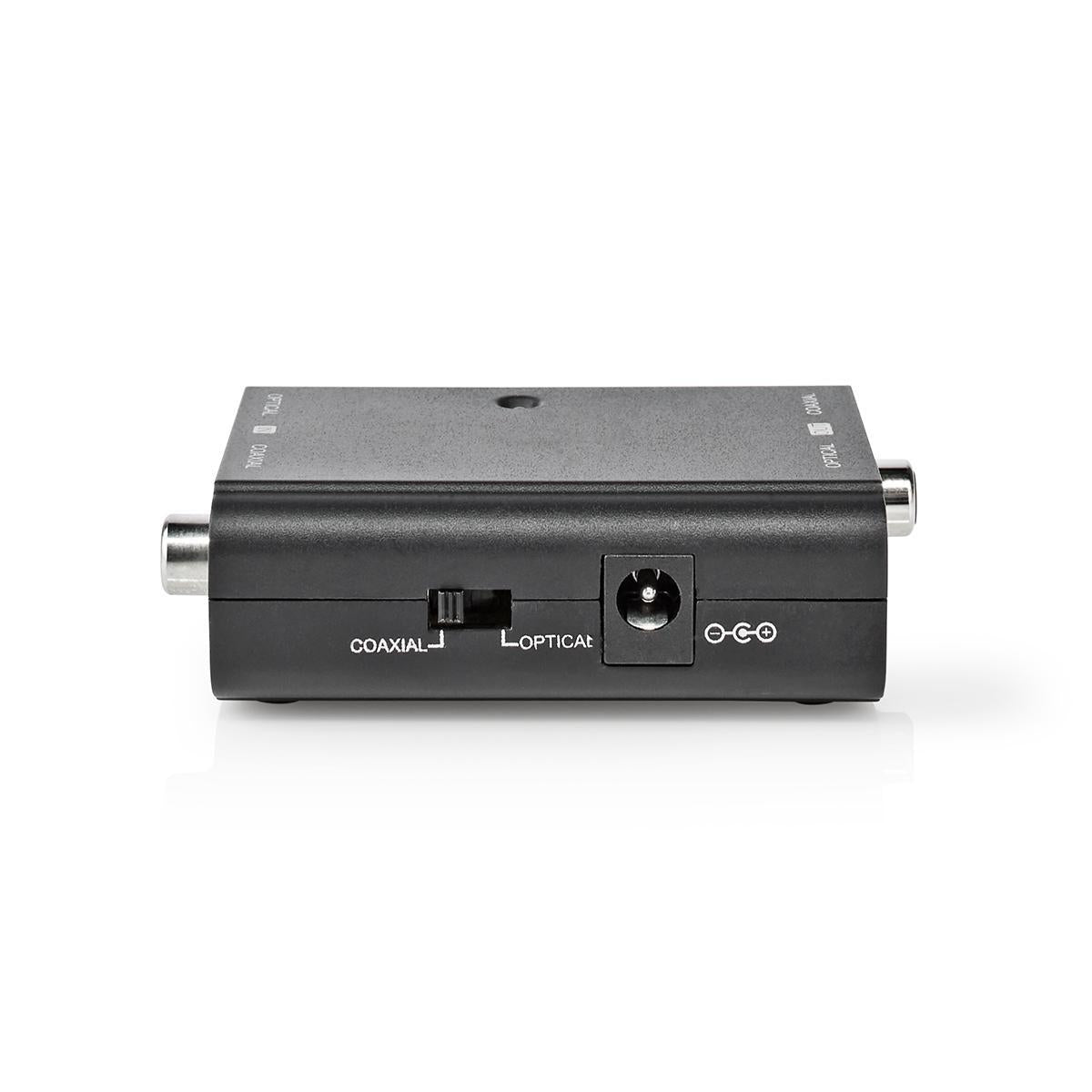 Digital Audio Converter | Two-way | Connection input: 1x S/PDIF (RCA) Female / 1x TosLink Female | Connection output: 1x S/PDIF (RCA) Female / 1x TosLink Female | ARC | Instruction book | Black