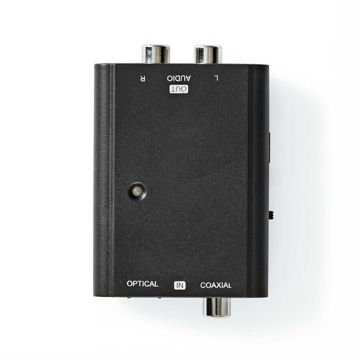 Digital Audio Converter | Two-way | Connection input: 1x S/PDIF (RCA) Female / 1x TosLink Female | Connection output: 2x RCA Female | ARC | Instruction book | Black