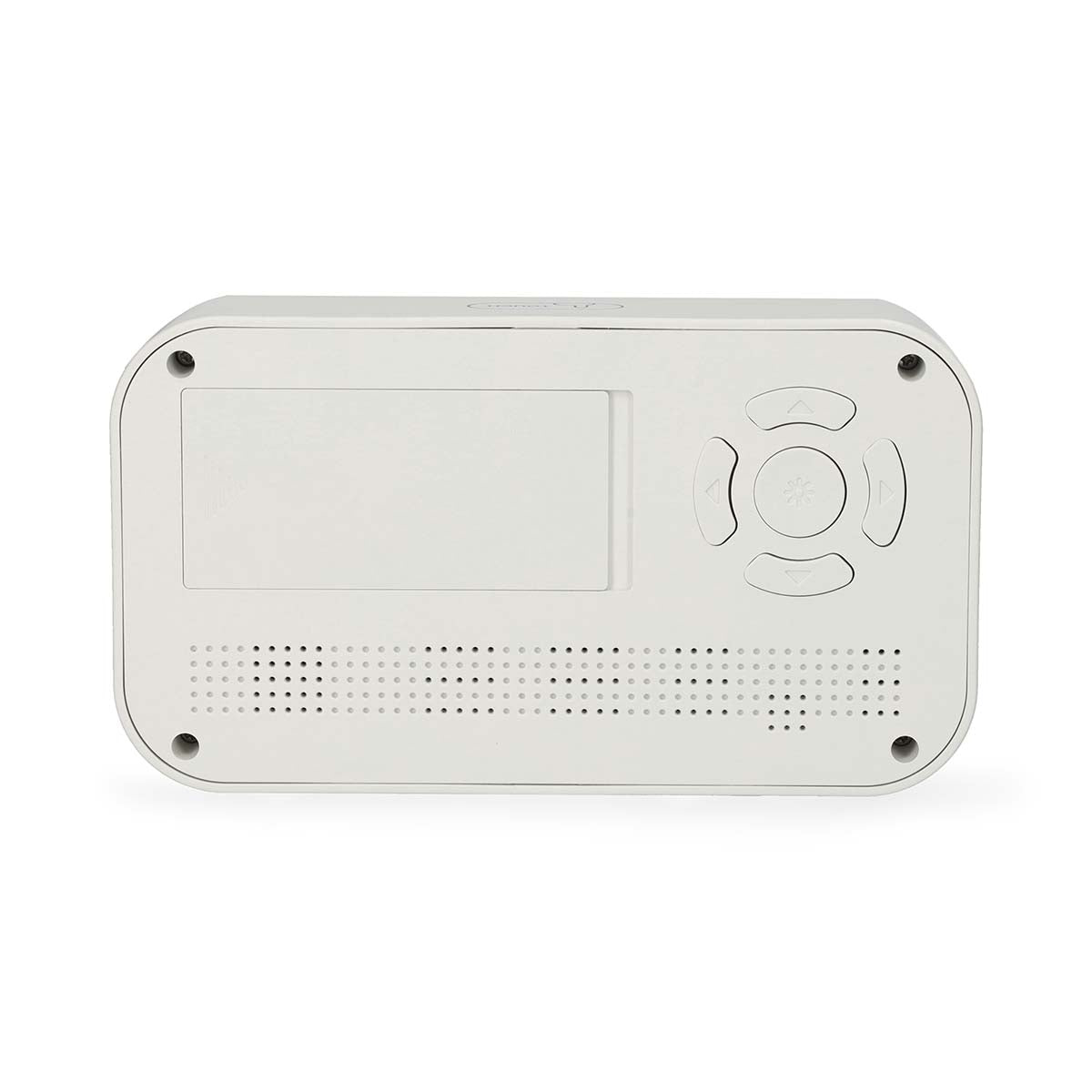 Digital Desk Alarm Clock, LCD, Snooze, Timer, White
