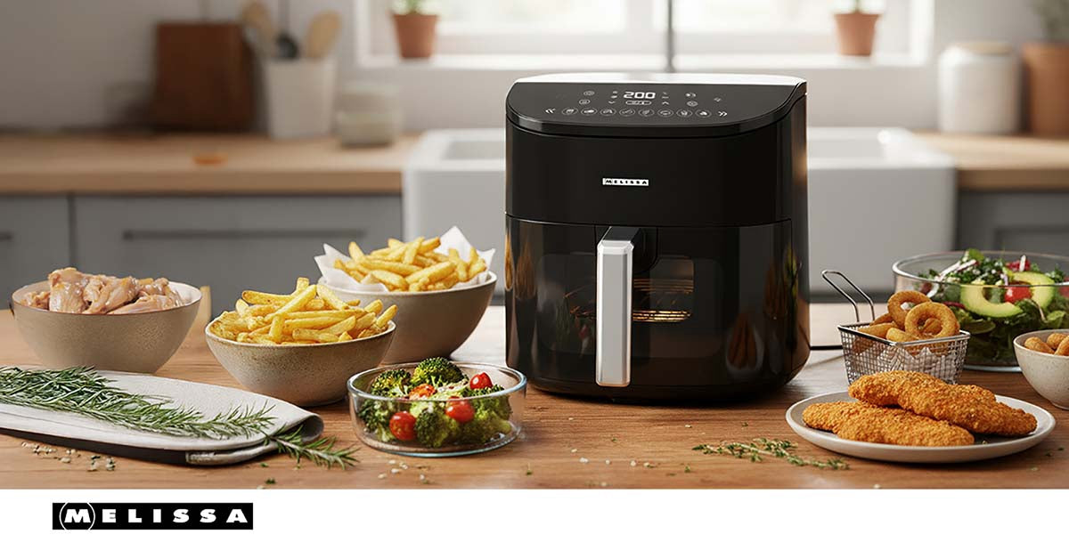 Digital Hot Air Fryer XXL, 7.6L, 60-Min Timer, 8 Presets