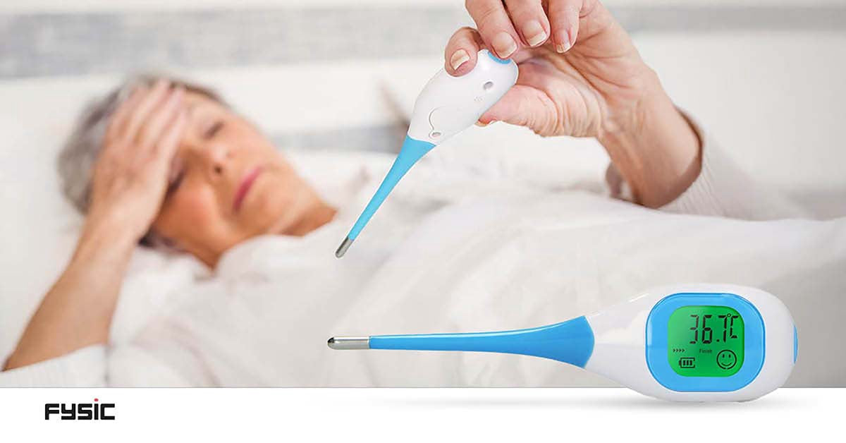 Digital Thermometer with Large Illuminated Display