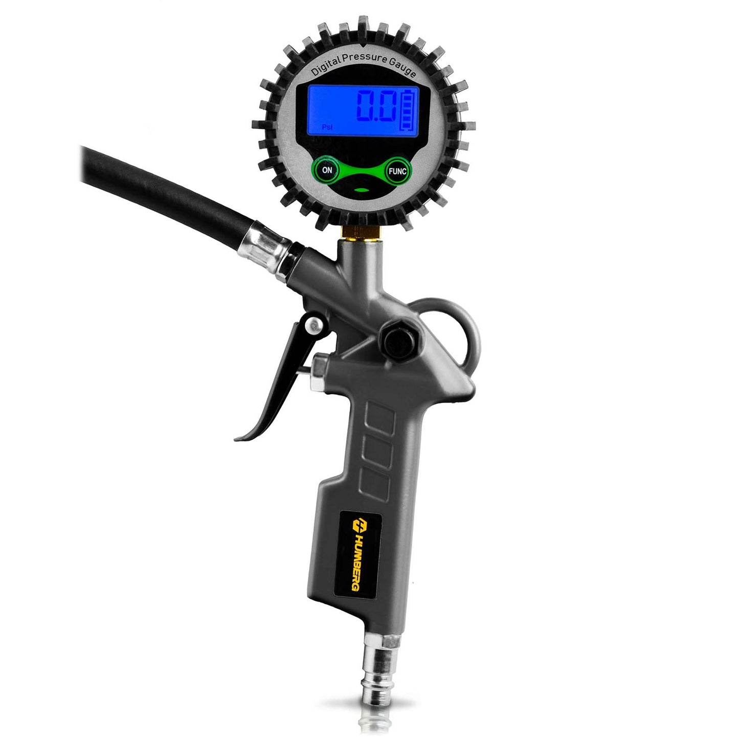 Digital Tire Inflator Gun with LCD Display, 0-15 BAR