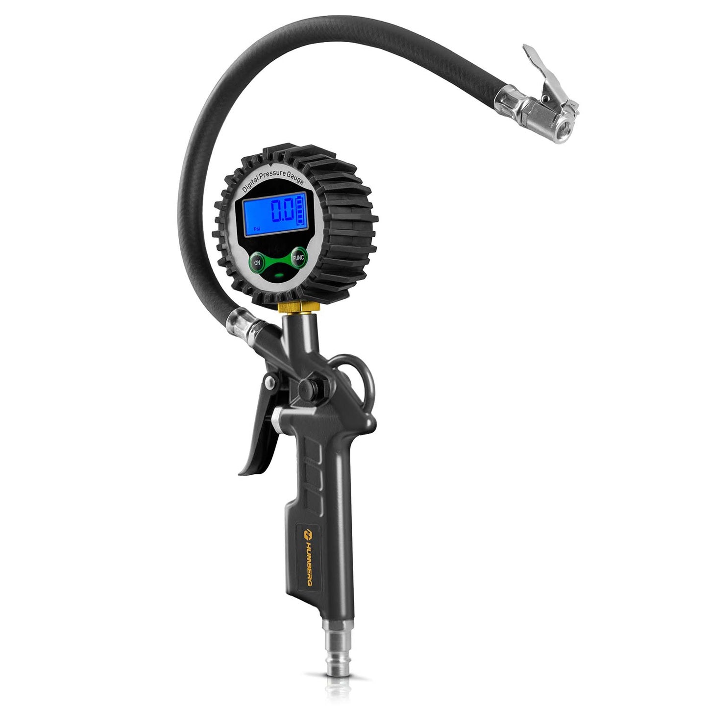 Digital Tire Inflator Gun with LCD Display, 0-15 BAR