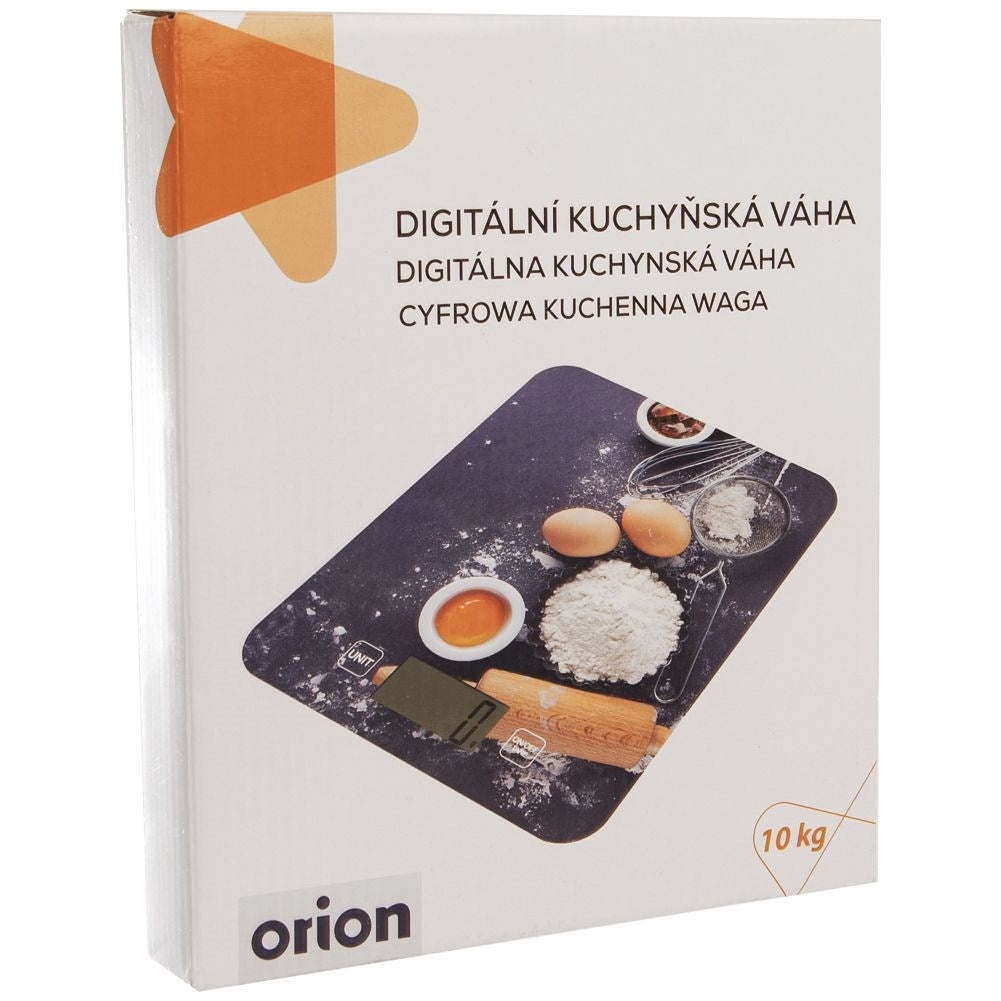 Digital kitchen scale, tempered glass, 10 kg, 1 g accuracy