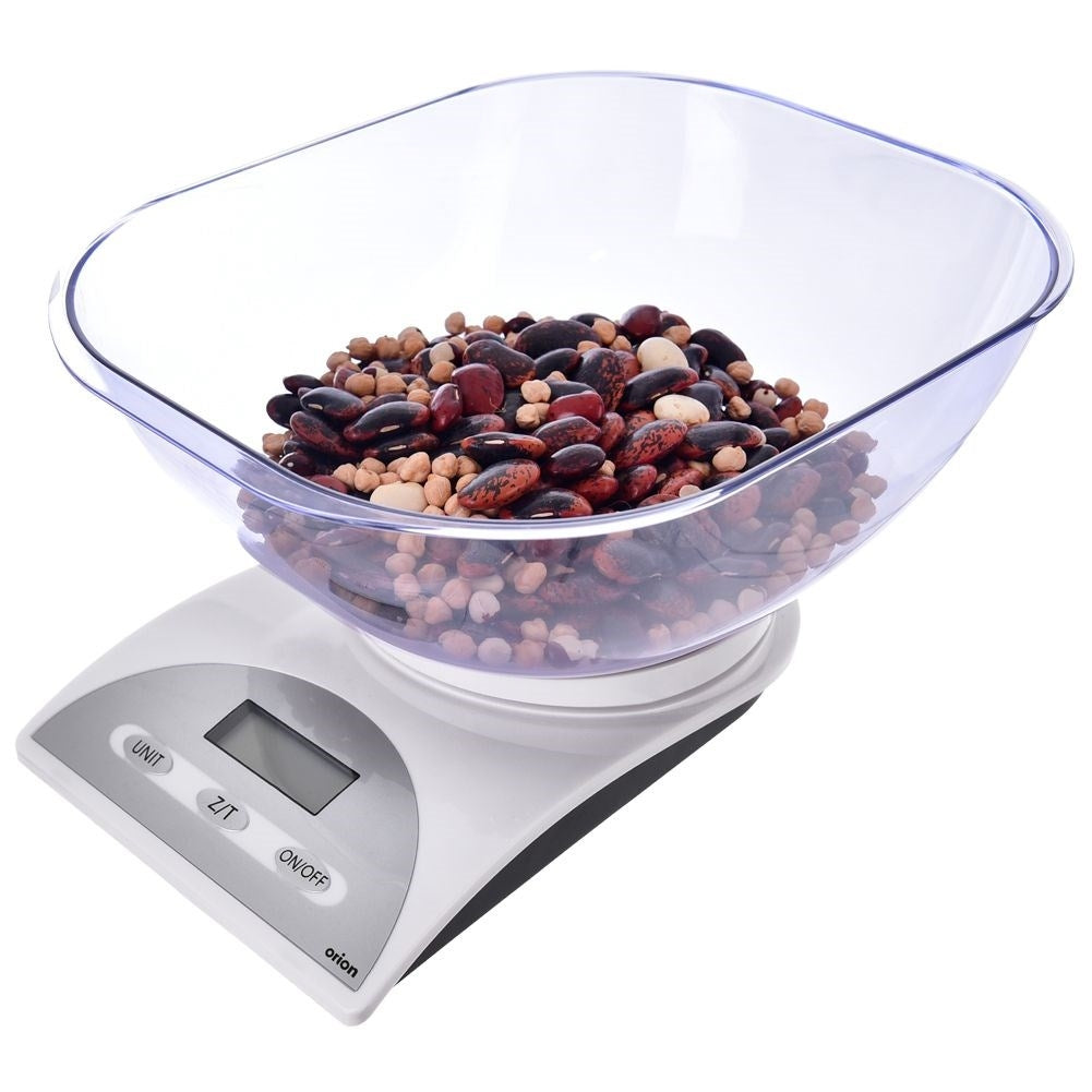 Digital kitchen scale with LCD display and 3L bowl