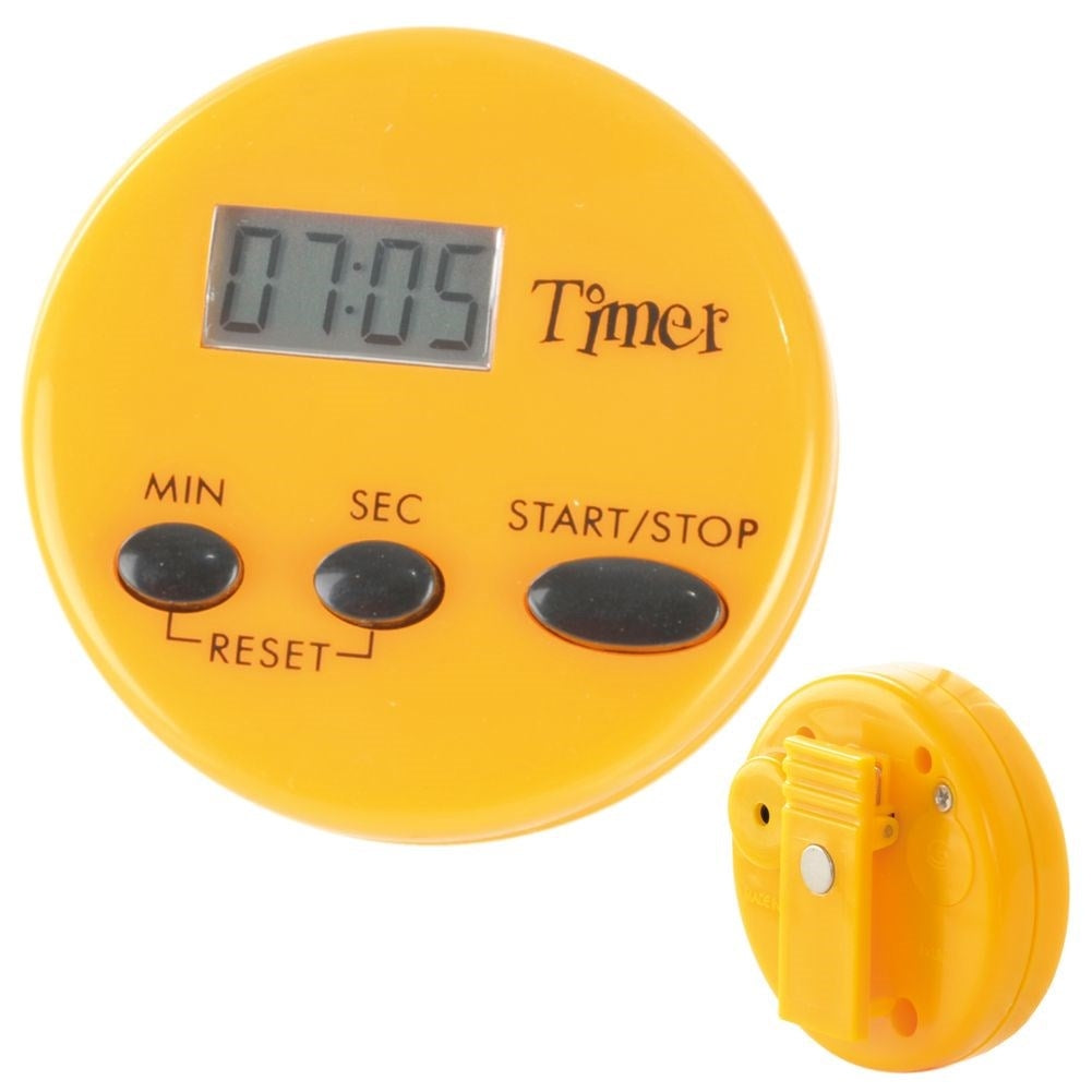 Digital timer with clip and magnet for cooking