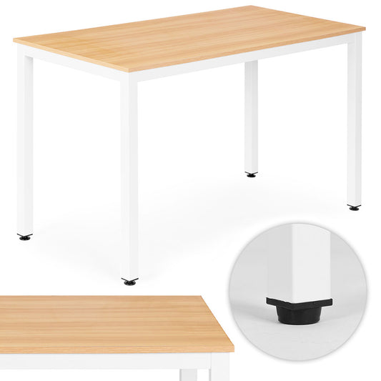 Dining Table Desk, 120x60 cm, MDF, Light Oak Finish
