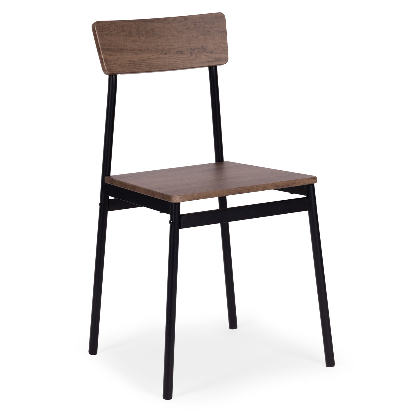 Dining Table Set with 4 Chairs, MDF & Steel