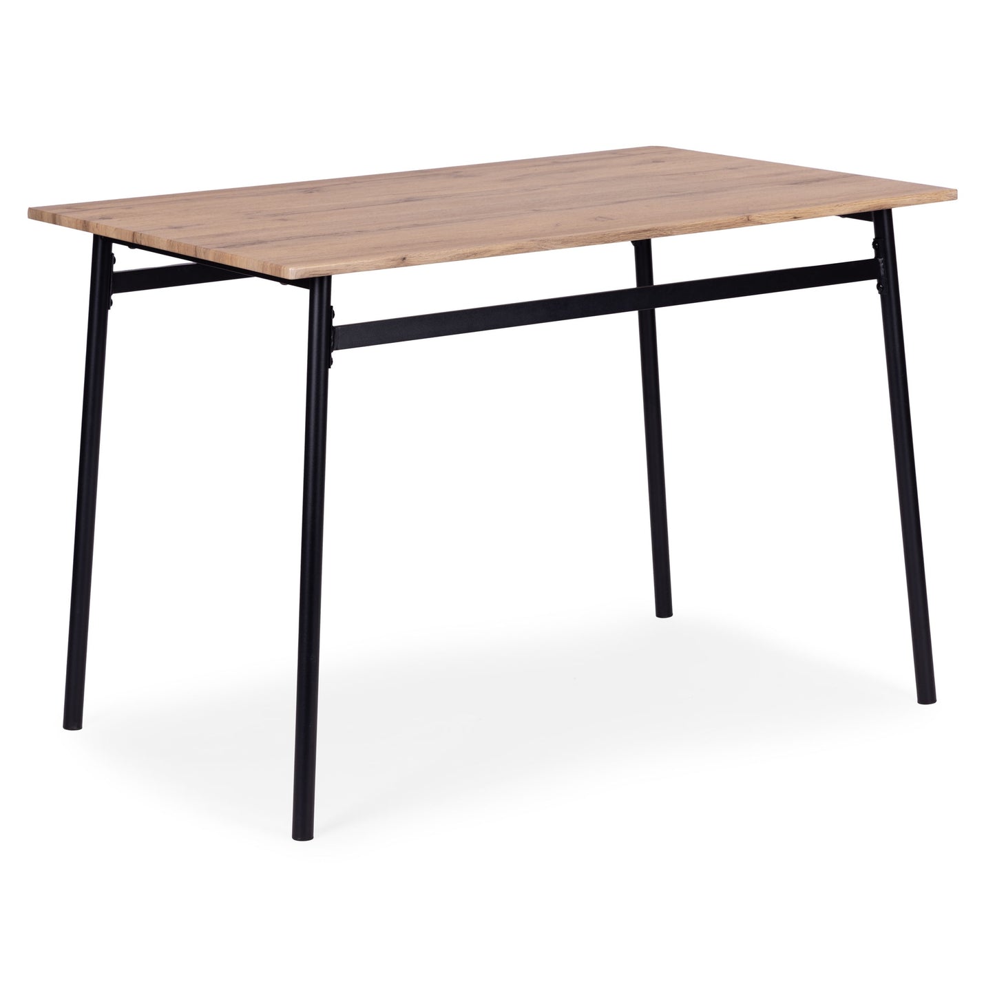 Dining Table Set with 4 Chairs, MDF & Steel