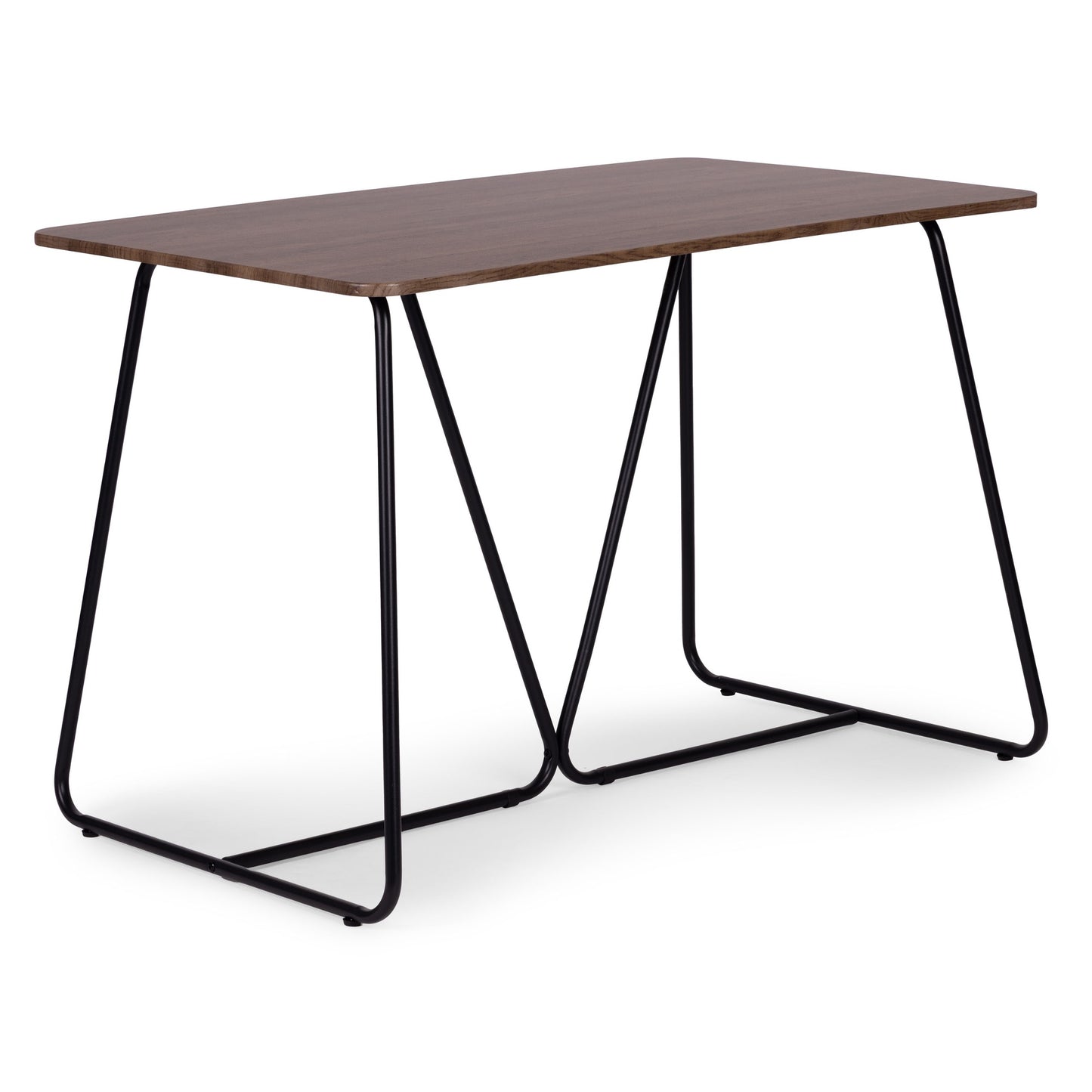 Dining Table Set with 4 Chairs, MDF & Steel