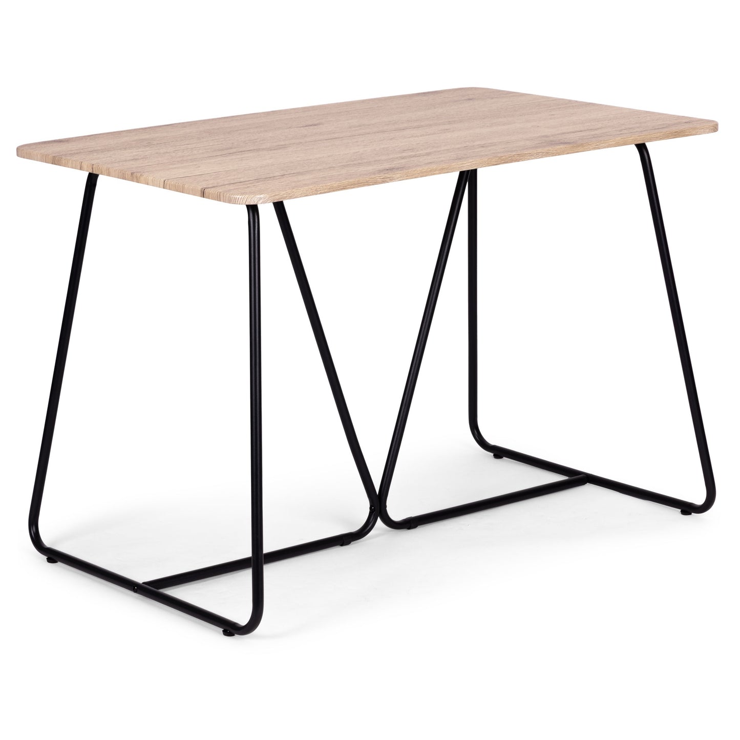 Dining Table Set with 4 Chairs, MDF & Steel