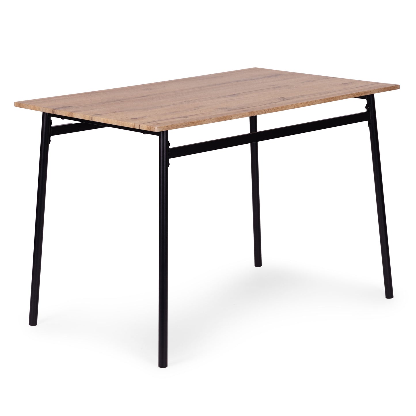 Dining Table Set with 4 Chairs, MDF & Steel