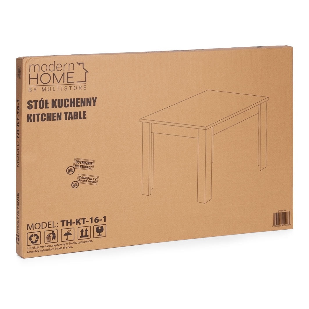 Dining Table for 4, 120x80 cm, MDF Melamine