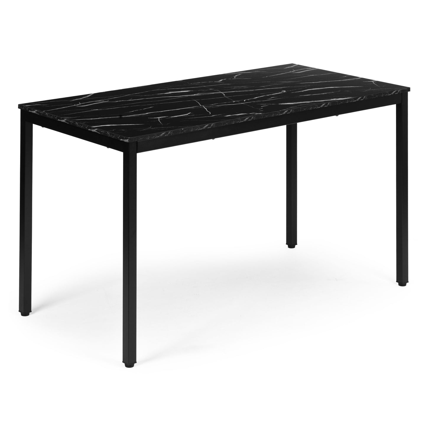 Dining Table or Desk, 120x60 cm, Black Marble Finish