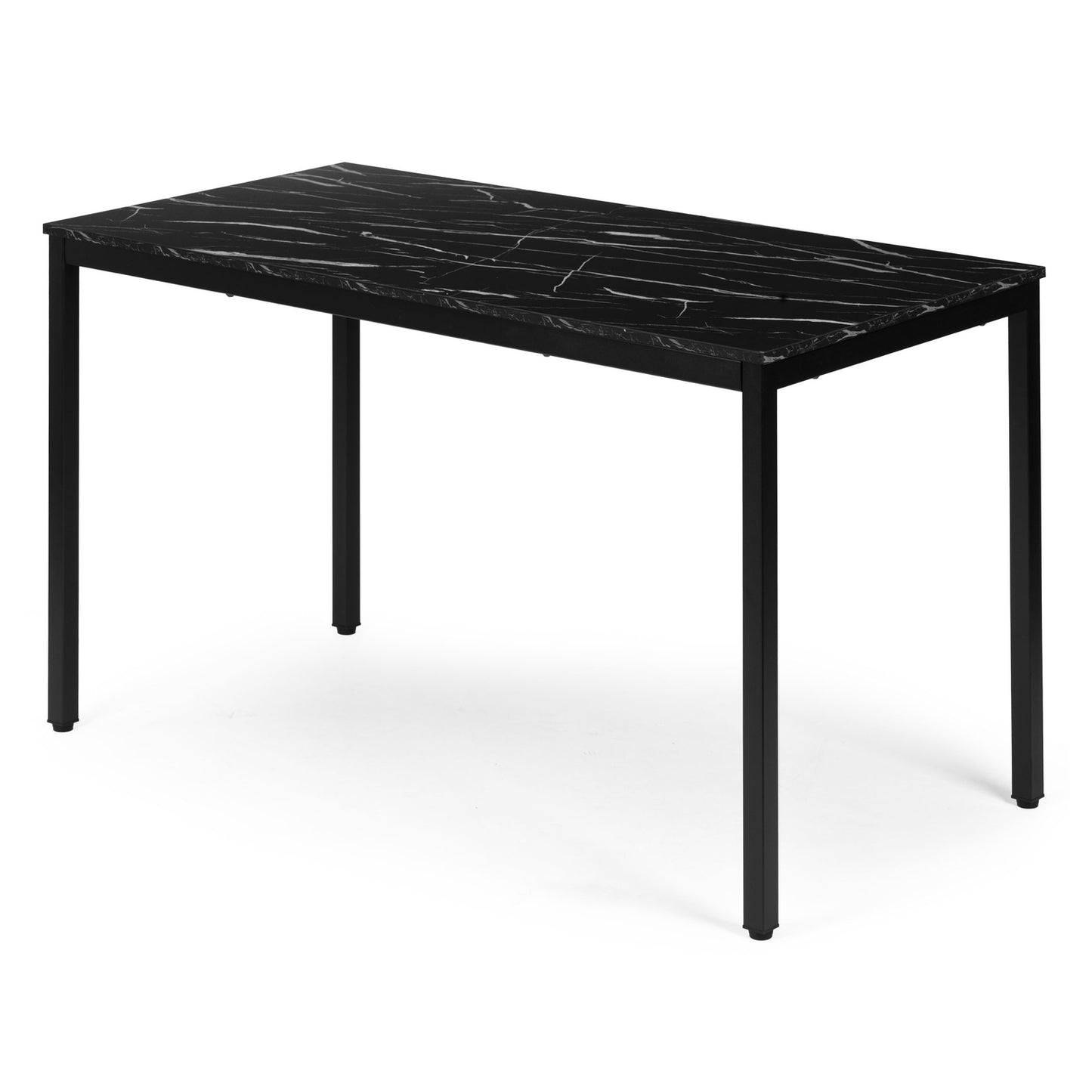 Dining Table or Desk, 120x60 cm, Black Marble Finish