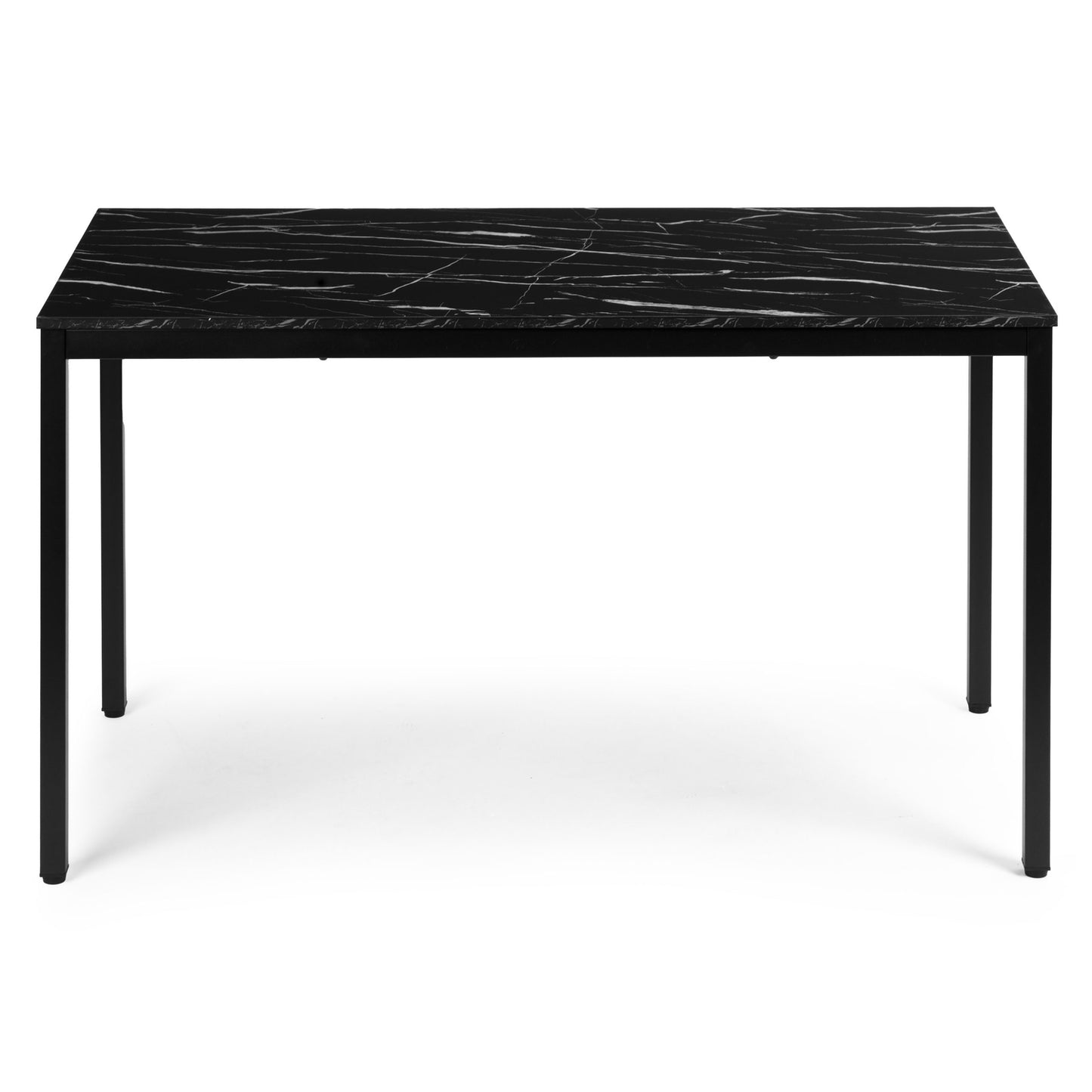 Dining Table or Desk, 120x60 cm, Black Marble Finish