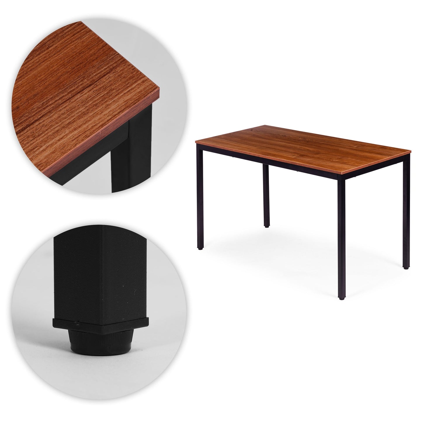 Dining Table or Desk, 120x60 cm, MDF & Metal Frame