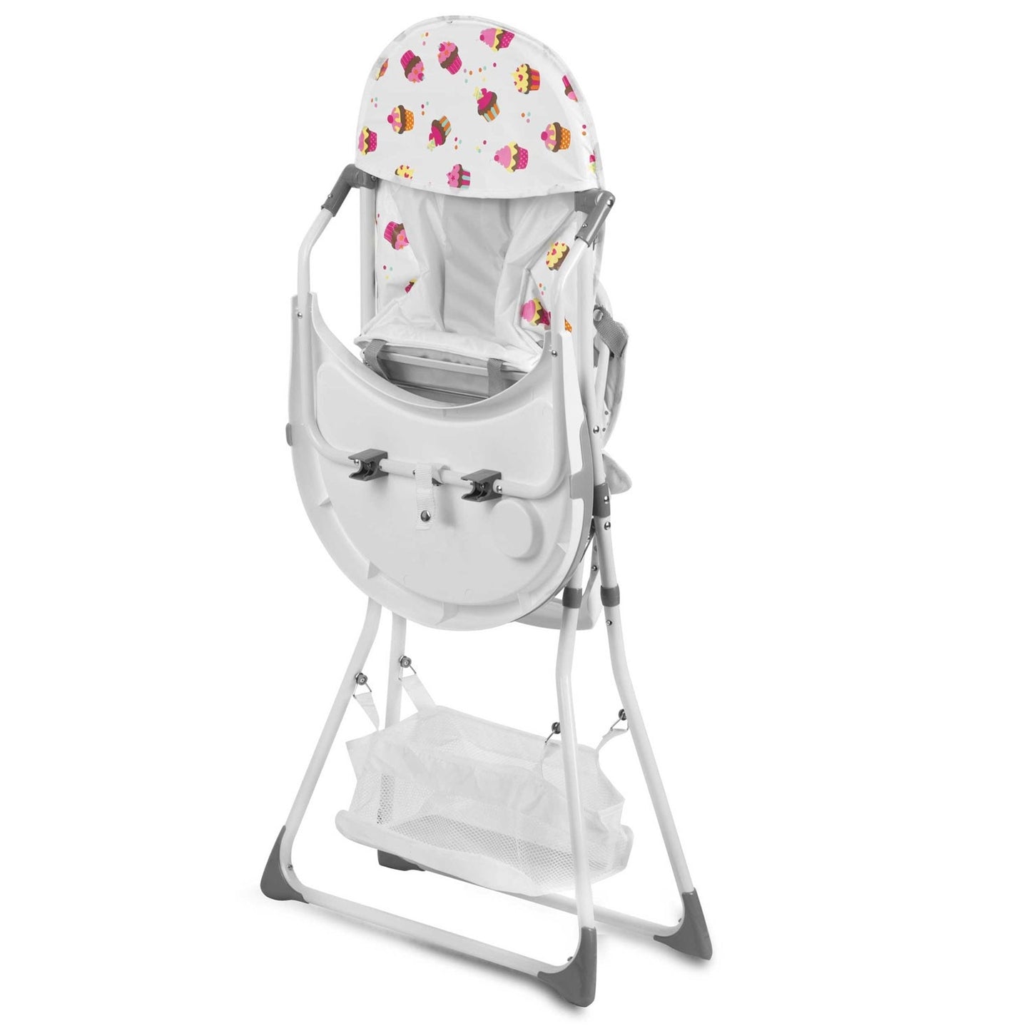 Dining chair Eldo white/pink