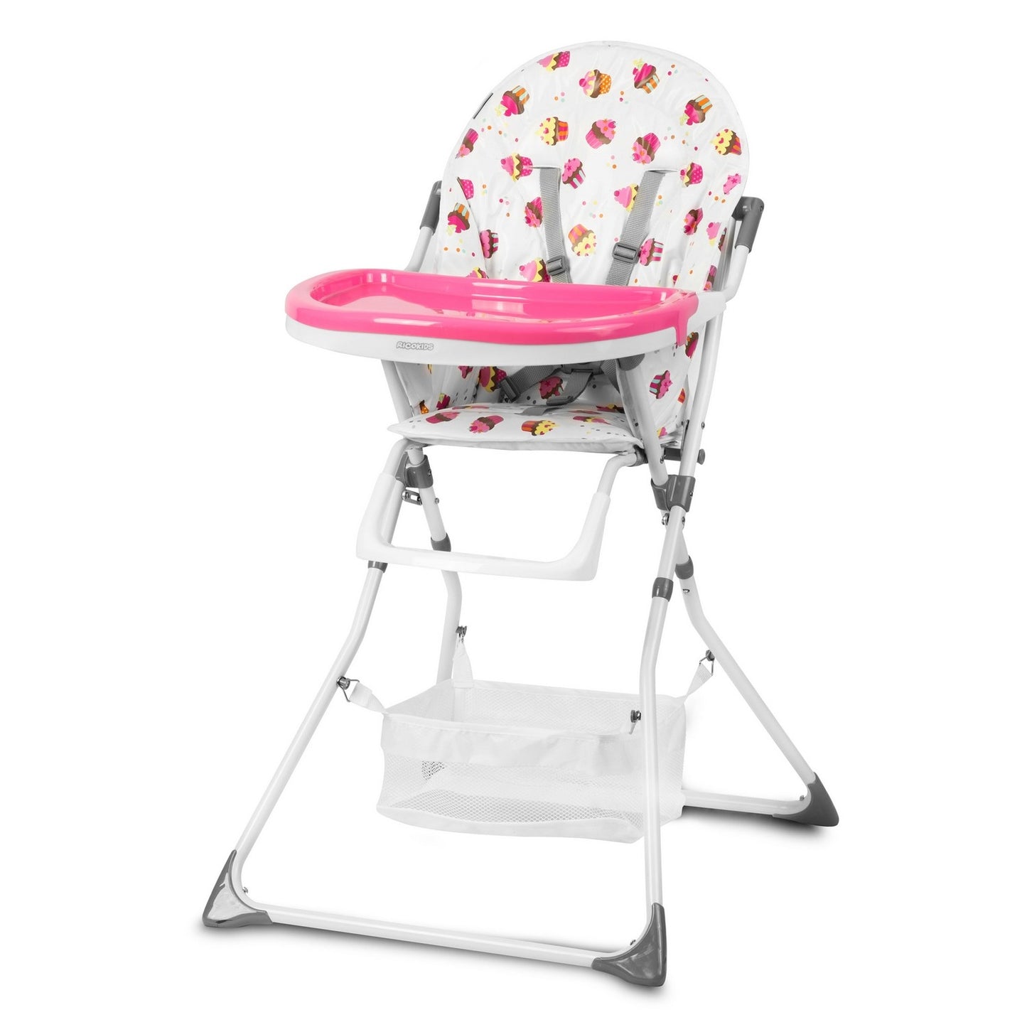 Dining chair Eldo white/pink