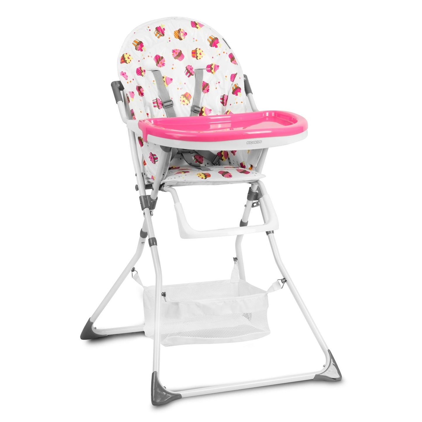 Dining chair Eldo white/pink